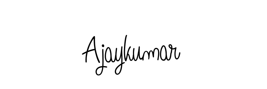 How to make Ajaykumar name signature. Use Angelique-Rose-font-FFP style for creating short signs online. This is the latest handwritten sign. Ajaykumar signature style 5 images and pictures png