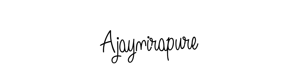 This is the best signature style for the Ajaynirapure name. Also you like these signature font (Angelique-Rose-font-FFP). Mix name signature. Ajaynirapure signature style 5 images and pictures png