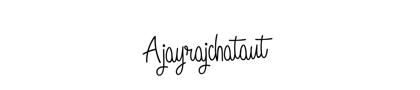 Design your own signature with our free online signature maker. With this signature software, you can create a handwritten (Angelique-Rose-font-FFP) signature for name Ajayrajchataut. Ajayrajchataut signature style 5 images and pictures png