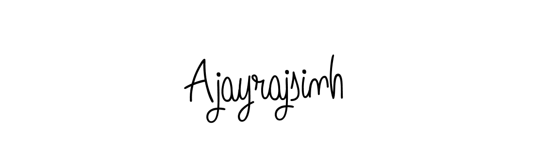 How to make Ajayrajsinh name signature. Use Angelique-Rose-font-FFP style for creating short signs online. This is the latest handwritten sign. Ajayrajsinh signature style 5 images and pictures png