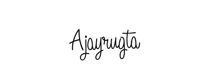 Make a beautiful signature design for name Ajayrugta. With this signature (Angelique-Rose-font-FFP) style, you can create a handwritten signature for free. Ajayrugta signature style 5 images and pictures png