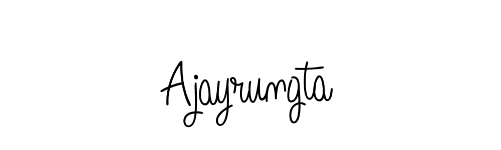 Use a signature maker to create a handwritten signature online. With this signature software, you can design (Angelique-Rose-font-FFP) your own signature for name Ajayrungta. Ajayrungta signature style 5 images and pictures png