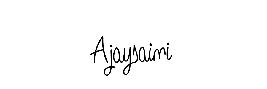 Design your own signature with our free online signature maker. With this signature software, you can create a handwritten (Angelique-Rose-font-FFP) signature for name Ajaysaini. Ajaysaini signature style 5 images and pictures png