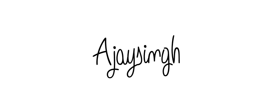 Design your own signature with our free online signature maker. With this signature software, you can create a handwritten (Angelique-Rose-font-FFP) signature for name Ajaysingh. Ajaysingh signature style 5 images and pictures png