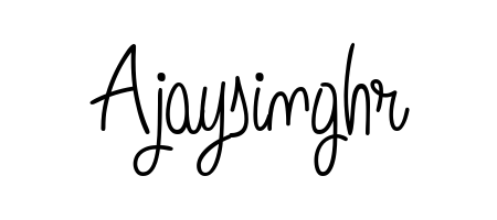 An effortless, minimalist signature concept for Ajaysinghr using Angelique-Rose-font-FFP design. Clean lines that look great on any document. Ajaysinghr signature style 5 images and pictures png