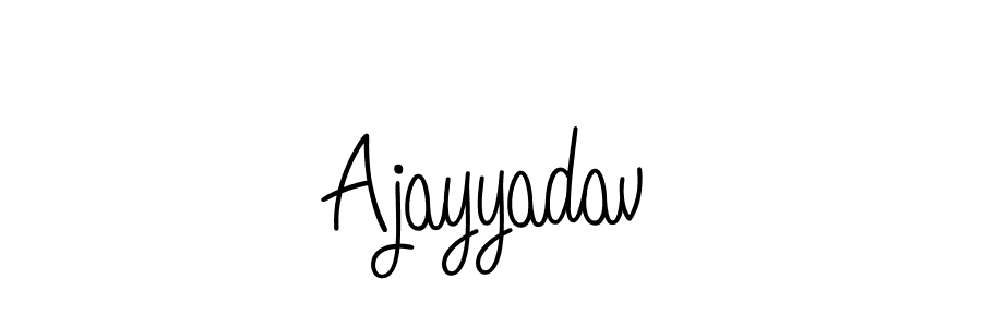 Use a signature maker to create a handwritten signature online. With this signature software, you can design (Angelique-Rose-font-FFP) your own signature for name Ajayyadav. Ajayyadav signature style 5 images and pictures png