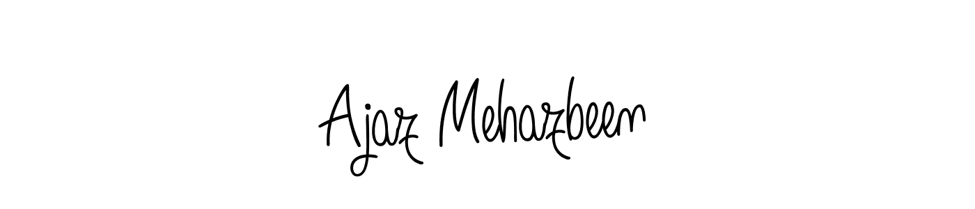 You can use this online signature creator to create a handwritten signature for the name Ajaz Mehazbeen. This is the best online autograph maker. Ajaz Mehazbeen signature style 5 images and pictures png