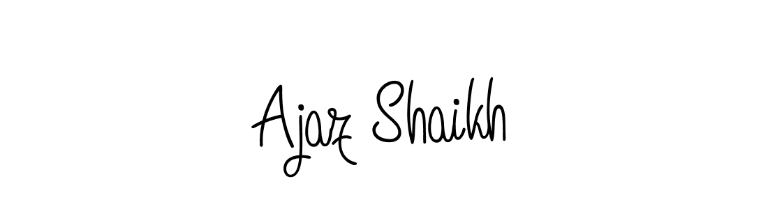 Design your own signature with our free online signature maker. With this signature software, you can create a handwritten (Angelique-Rose-font-FFP) signature for name Ajaz Shaikh. Ajaz Shaikh signature style 5 images and pictures png