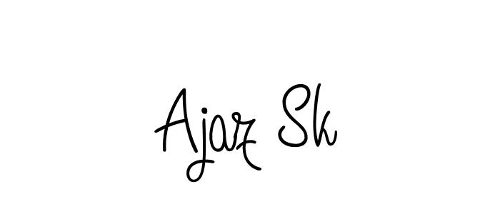 Design your own signature with our free online signature maker. With this signature software, you can create a handwritten (Angelique-Rose-font-FFP) signature for name Ajaz Sk. Ajaz Sk signature style 5 images and pictures png