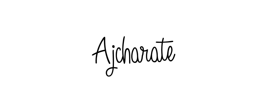 if you are searching for the best signature style for your name Ajcharate. so please give up your signature search. here we have designed multiple signature styles  using Angelique-Rose-font-FFP. Ajcharate signature style 5 images and pictures png
