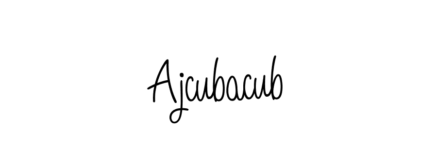 Create a beautiful signature design for name Ajcubacub. With this signature (Angelique-Rose-font-FFP) fonts, you can make a handwritten signature for free. Ajcubacub signature style 5 images and pictures png