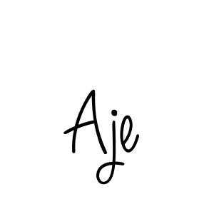 How to make Aje name signature. Use Angelique-Rose-font-FFP style for creating short signs online. This is the latest handwritten sign. Aje signature style 5 images and pictures png