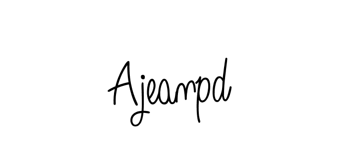 Design your own signature with our free online signature maker. With this signature software, you can create a handwritten (Angelique-Rose-font-FFP) signature for name Ajeanpd. Ajeanpd signature style 5 images and pictures png