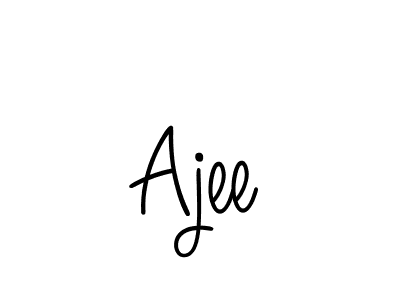 How to make Ajee name signature. Use Angelique-Rose-font-FFP style for creating short signs online. This is the latest handwritten sign. Ajee signature style 5 images and pictures png