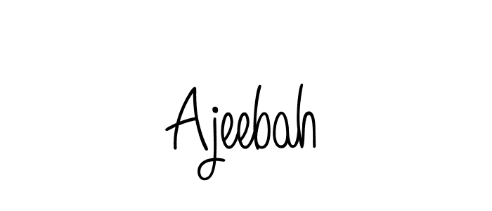 Angelique-Rose-font-FFP is a professional signature style that is perfect for those who want to add a touch of class to their signature. It is also a great choice for those who want to make their signature more unique. Get Ajeebah name to fancy signature for free. Ajeebah signature style 5 images and pictures png