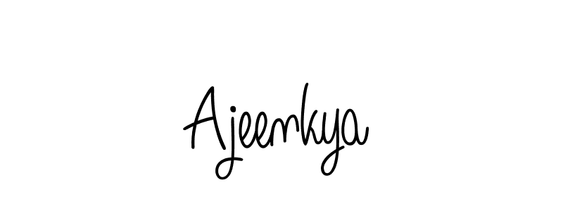 The best way (Angelique-Rose-font-FFP) to make a short signature is to pick only two or three words in your name. The name Ajeenkya include a total of six letters. For converting this name. Ajeenkya signature style 5 images and pictures png