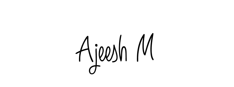 Angelique-Rose-font-FFP is a professional signature style that is perfect for those who want to add a touch of class to their signature. It is also a great choice for those who want to make their signature more unique. Get Ajeesh M name to fancy signature for free. Ajeesh M signature style 5 images and pictures png