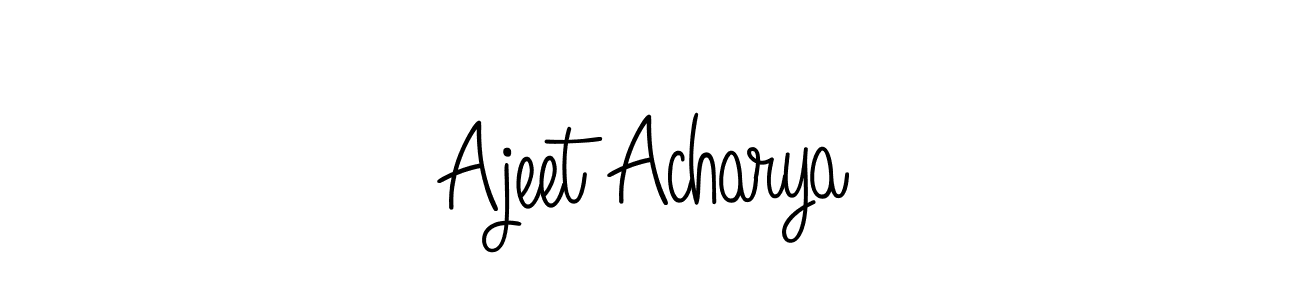 How to make Ajeet Acharya signature? Angelique-Rose-font-FFP is a professional autograph style. Create handwritten signature for Ajeet Acharya name. Ajeet Acharya signature style 5 images and pictures png