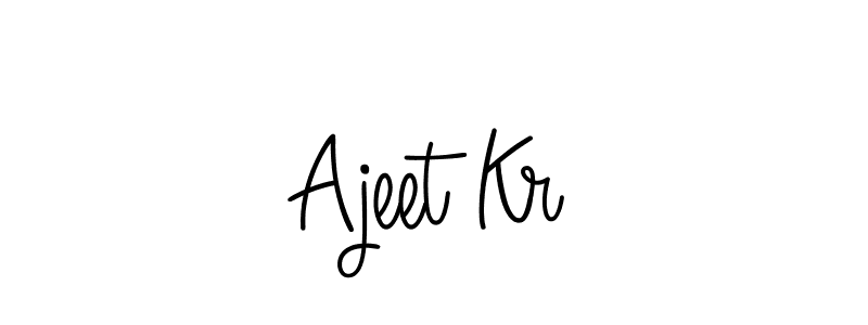 Make a beautiful signature design for name Ajeet Kr. Use this online signature maker to create a handwritten signature for free. Ajeet Kr signature style 5 images and pictures png