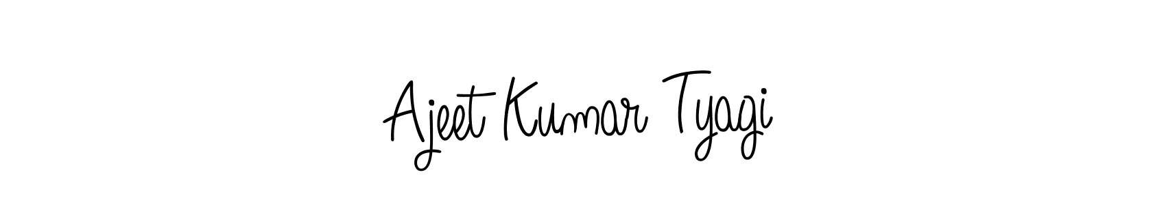 Create a beautiful signature design for name Ajeet Kumar Tyagi. With this signature (Angelique-Rose-font-FFP) fonts, you can make a handwritten signature for free. Ajeet Kumar Tyagi signature style 5 images and pictures png