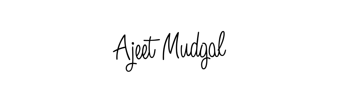Make a beautiful signature design for name Ajeet Mudgal. With this signature (Angelique-Rose-font-FFP) style, you can create a handwritten signature for free. Ajeet Mudgal signature style 5 images and pictures png