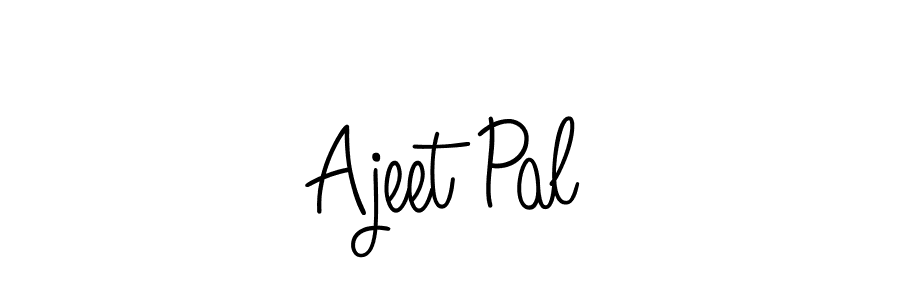 How to make Ajeet Pal name signature. Use Angelique-Rose-font-FFP style for creating short signs online. This is the latest handwritten sign. Ajeet Pal signature style 5 images and pictures png