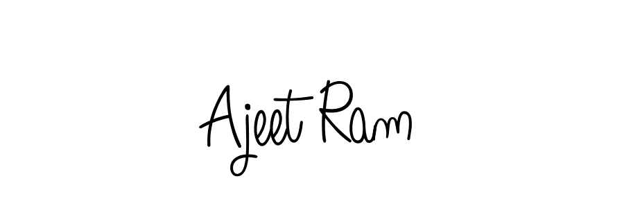 How to make Ajeet Ram name signature. Use Angelique-Rose-font-FFP style for creating short signs online. This is the latest handwritten sign. Ajeet Ram signature style 5 images and pictures png