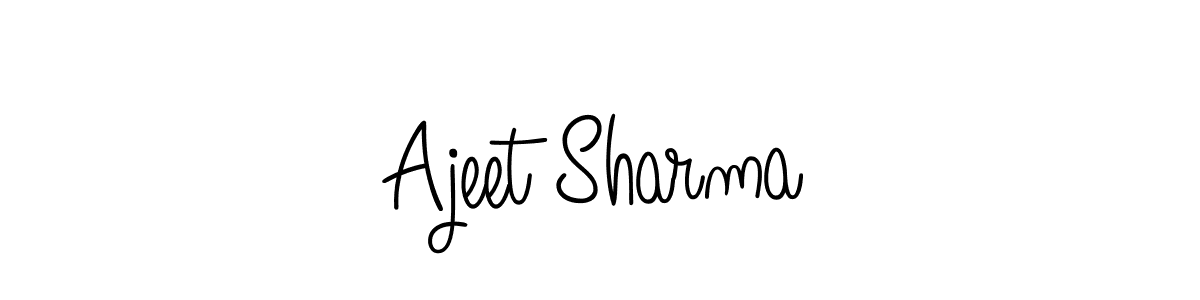 Design your own signature with our free online signature maker. With this signature software, you can create a handwritten (Angelique-Rose-font-FFP) signature for name Ajeet Sharma. Ajeet Sharma signature style 5 images and pictures png