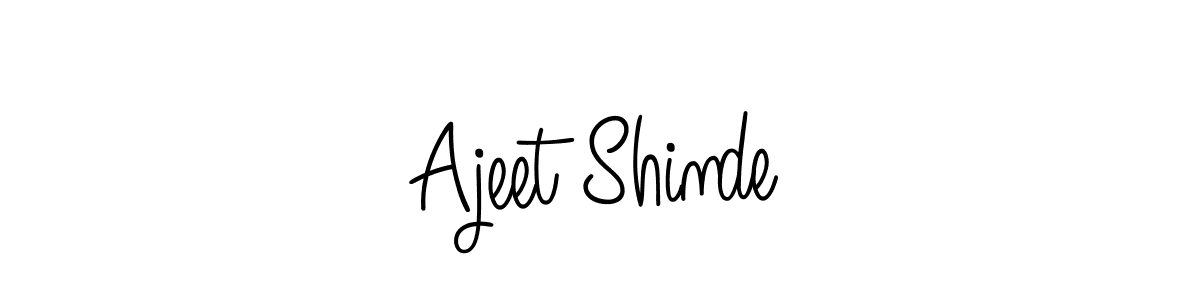 Ajeet Shinde stylish signature style. Best Handwritten Sign (Angelique-Rose-font-FFP) for my name. Handwritten Signature Collection Ideas for my name Ajeet Shinde. Ajeet Shinde signature style 5 images and pictures png