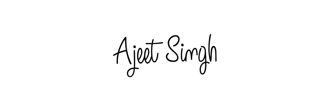 Use a signature maker to create a handwritten signature online. With this signature software, you can design (Angelique-Rose-font-FFP) your own signature for name Ajeet Singh. Ajeet Singh signature style 5 images and pictures png