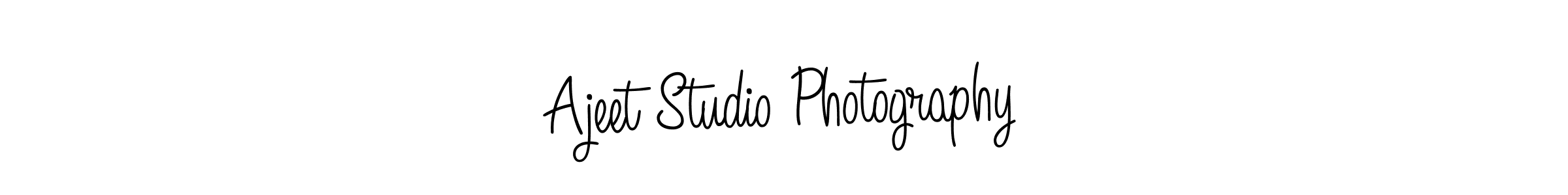 You can use this online signature creator to create a handwritten signature for the name Ajeet Studio Photography. This is the best online autograph maker. Ajeet Studio Photography signature style 5 images and pictures png