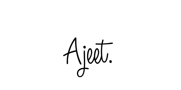 Create a beautiful signature design for name Ajeet.. With this signature (Angelique-Rose-font-FFP) fonts, you can make a handwritten signature for free. Ajeet. signature style 5 images and pictures png