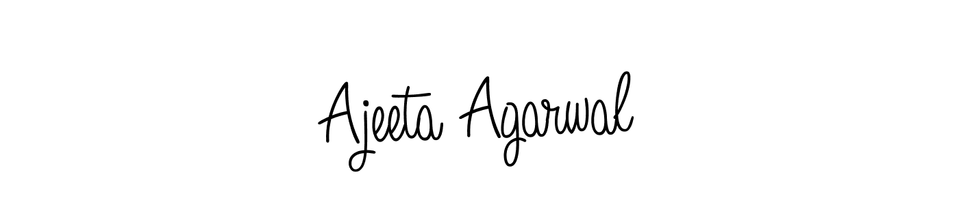 Use a signature maker to create a handwritten signature online. With this signature software, you can design (Angelique-Rose-font-FFP) your own signature for name Ajeeta Agarwal. Ajeeta Agarwal signature style 5 images and pictures png