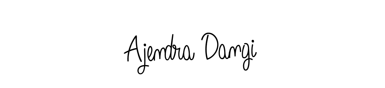 Here are the top 10 professional signature styles for the name Ajendra Dangi. These are the best autograph styles you can use for your name. Ajendra Dangi signature style 5 images and pictures png