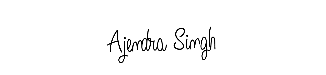 Design your own signature with our free online signature maker. With this signature software, you can create a handwritten (Angelique-Rose-font-FFP) signature for name Ajendra Singh. Ajendra Singh signature style 5 images and pictures png