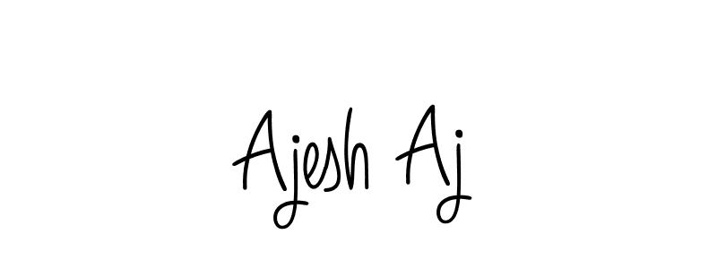 Make a beautiful signature design for name Ajesh Aj. With this signature (Angelique-Rose-font-FFP) style, you can create a handwritten signature for free. Ajesh Aj signature style 5 images and pictures png