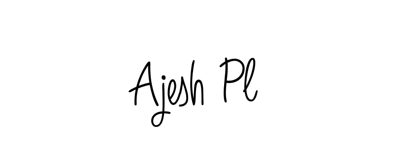 How to Draw Ajesh Pl signature style? Angelique-Rose-font-FFP is a latest design signature styles for name Ajesh Pl. Ajesh Pl signature style 5 images and pictures png