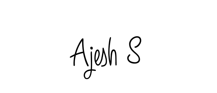 Best and Professional Signature Style for Ajesh S. Angelique-Rose-font-FFP Best Signature Style Collection. Ajesh S signature style 5 images and pictures png
