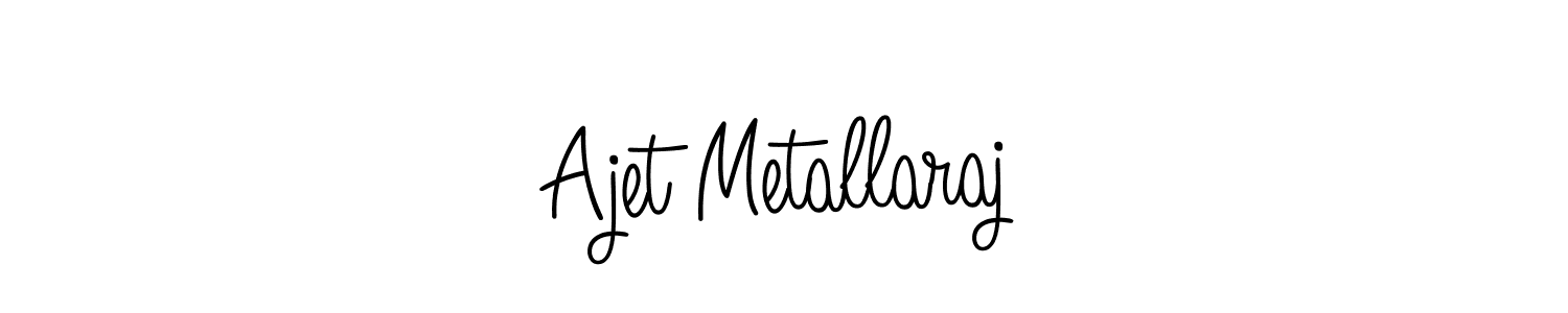 Design your own signature with our free online signature maker. With this signature software, you can create a handwritten (Angelique-Rose-font-FFP) signature for name Ajet Metallaraj. Ajet Metallaraj signature style 5 images and pictures png