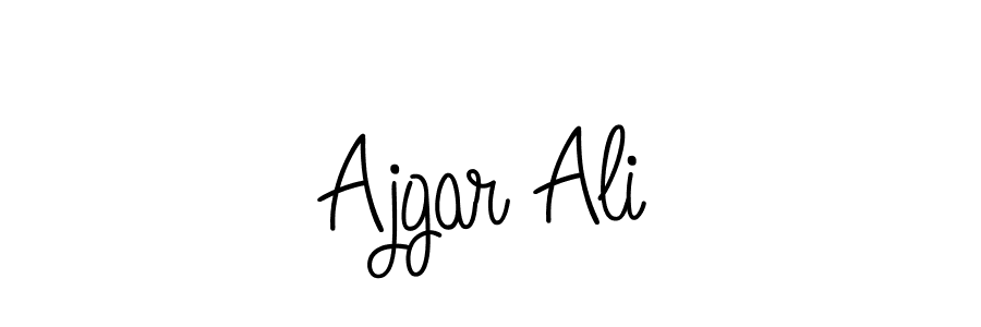 How to make Ajgar Ali name signature. Use Angelique-Rose-font-FFP style for creating short signs online. This is the latest handwritten sign. Ajgar Ali signature style 5 images and pictures png