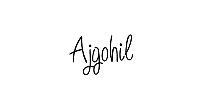 How to make Ajgohil signature? Angelique-Rose-font-FFP is a professional autograph style. Create handwritten signature for Ajgohil name. Ajgohil signature style 5 images and pictures png