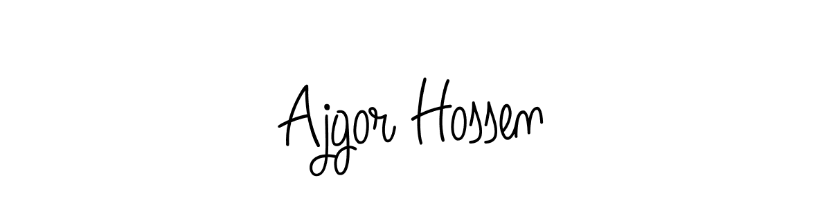 You can use this online signature creator to create a handwritten signature for the name Ajgor Hossen. This is the best online autograph maker. Ajgor Hossen signature style 5 images and pictures png