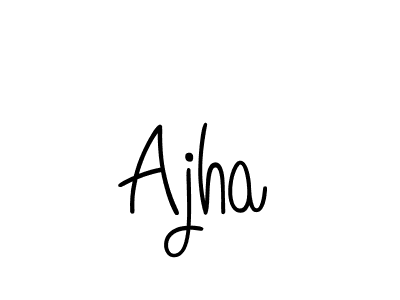 The best way (Angelique-Rose-font-FFP) to make a short signature is to pick only two or three words in your name. The name Ajha include a total of six letters. For converting this name. Ajha signature style 5 images and pictures png