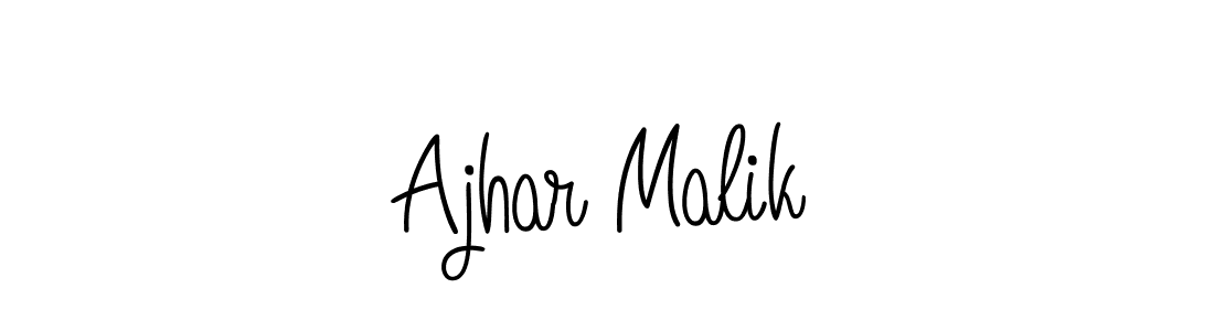 Ajhar Malik stylish signature style. Best Handwritten Sign (Angelique-Rose-font-FFP) for my name. Handwritten Signature Collection Ideas for my name Ajhar Malik. Ajhar Malik signature style 5 images and pictures png