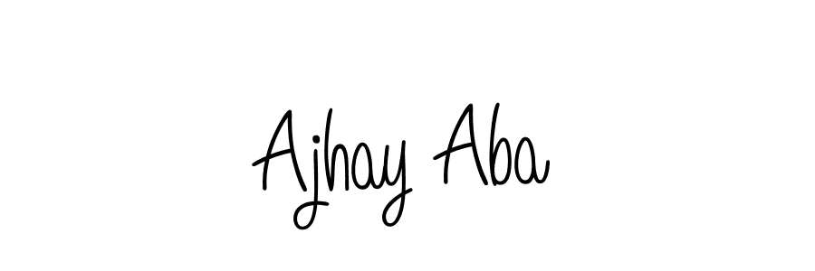 Use a signature maker to create a handwritten signature online. With this signature software, you can design (Angelique-Rose-font-FFP) your own signature for name Ajhay Aba. Ajhay Aba signature style 5 images and pictures png