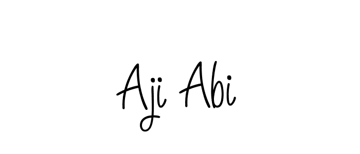 Also we have Aji Abi name is the best signature style. Create professional handwritten signature collection using Angelique-Rose-font-FFP autograph style. Aji Abi signature style 5 images and pictures png