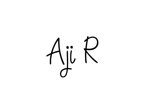 How to make Aji R signature? Angelique-Rose-font-FFP is a professional autograph style. Create handwritten signature for Aji R name. Aji R signature style 5 images and pictures png