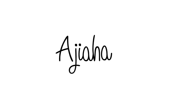 Make a beautiful signature design for name Ajiaha. With this signature (Angelique-Rose-font-FFP) style, you can create a handwritten signature for free. Ajiaha signature style 5 images and pictures png