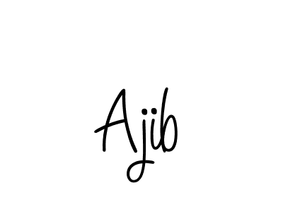 if you are searching for the best signature style for your name Ajib. so please give up your signature search. here we have designed multiple signature styles  using Angelique-Rose-font-FFP. Ajib signature style 5 images and pictures png