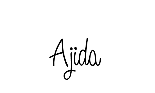 The best way (Angelique-Rose-font-FFP) to make a short signature is to pick only two or three words in your name. The name Ajida include a total of six letters. For converting this name. Ajida signature style 5 images and pictures png